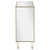 Lupin Mirror/Champagne 2-Door Accent Cabinet