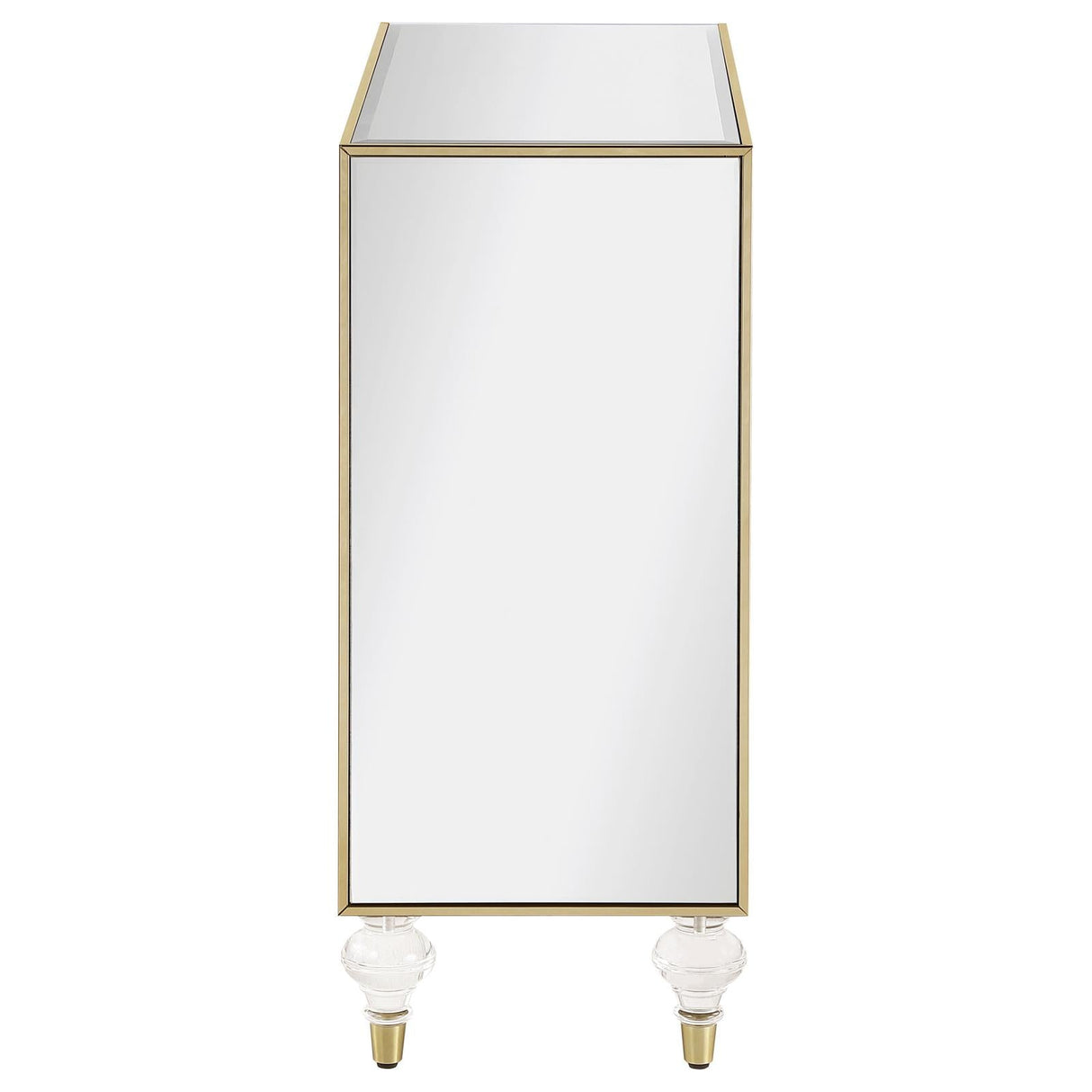 Lupin Mirror/Champagne 2-Door Accent Cabinet