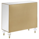 Lupin Mirror/Champagne 2-Door Accent Cabinet by Coaster at Eve Furniture