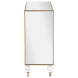 Lupin Mirror/Champagne 2-Door Accent Cabinet by Coaster at Eve Furniture