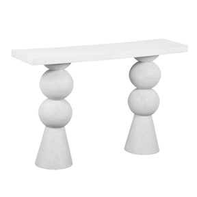 Lupita White Console Table by TOV Furniture at Eve Furniture