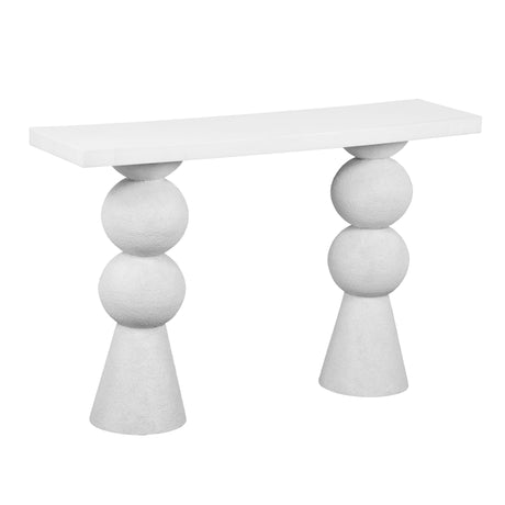 Lupita White Console Table by TOV Furniture at Eve Furniture