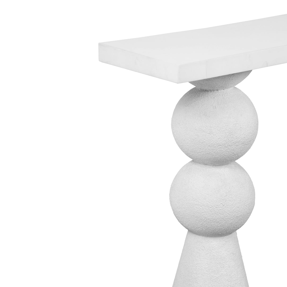 Lupita White Console Table by TOV Furniture at Eve Furniture