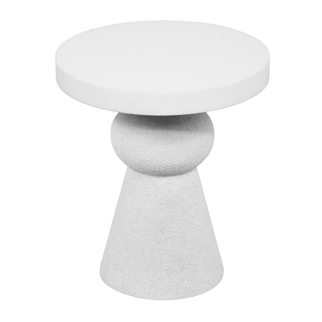 Lupita White Side Table by TOV Furniture at Eve Furniture