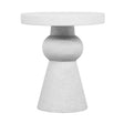 Lupita White Side Table by TOV Furniture at Eve Furniture