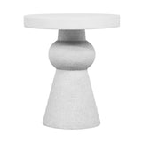 Lupita White Side Table by TOV Furniture at Eve Furniture