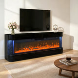 Lush Black Fireplace by New Era Innovations at Eve Furniture