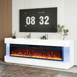 Lush White Fireplace by New Era Innovations at Eve Furniture