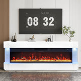 Lush White Fireplace by New Era Innovations at Eve Furniture