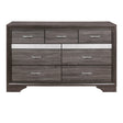 Luster Gray Dresser by Homelegance at Eve Furniture