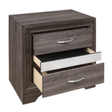 Luster Gray Upholstered Storage Platform Bedroom Set by Homelegance at Eve Furniture