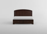 Luster White California King Upholstered Storage Platform Bed by Homelegance at Eve Furniture