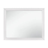 Luster White Mirror (Mirror Only) by Homelegance at Eve Furniture