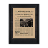 Luther King Assassinated by Vintage Collection Hand Embellished Framed Art Photo Matted under Glass by Mercana at Eve Furniture