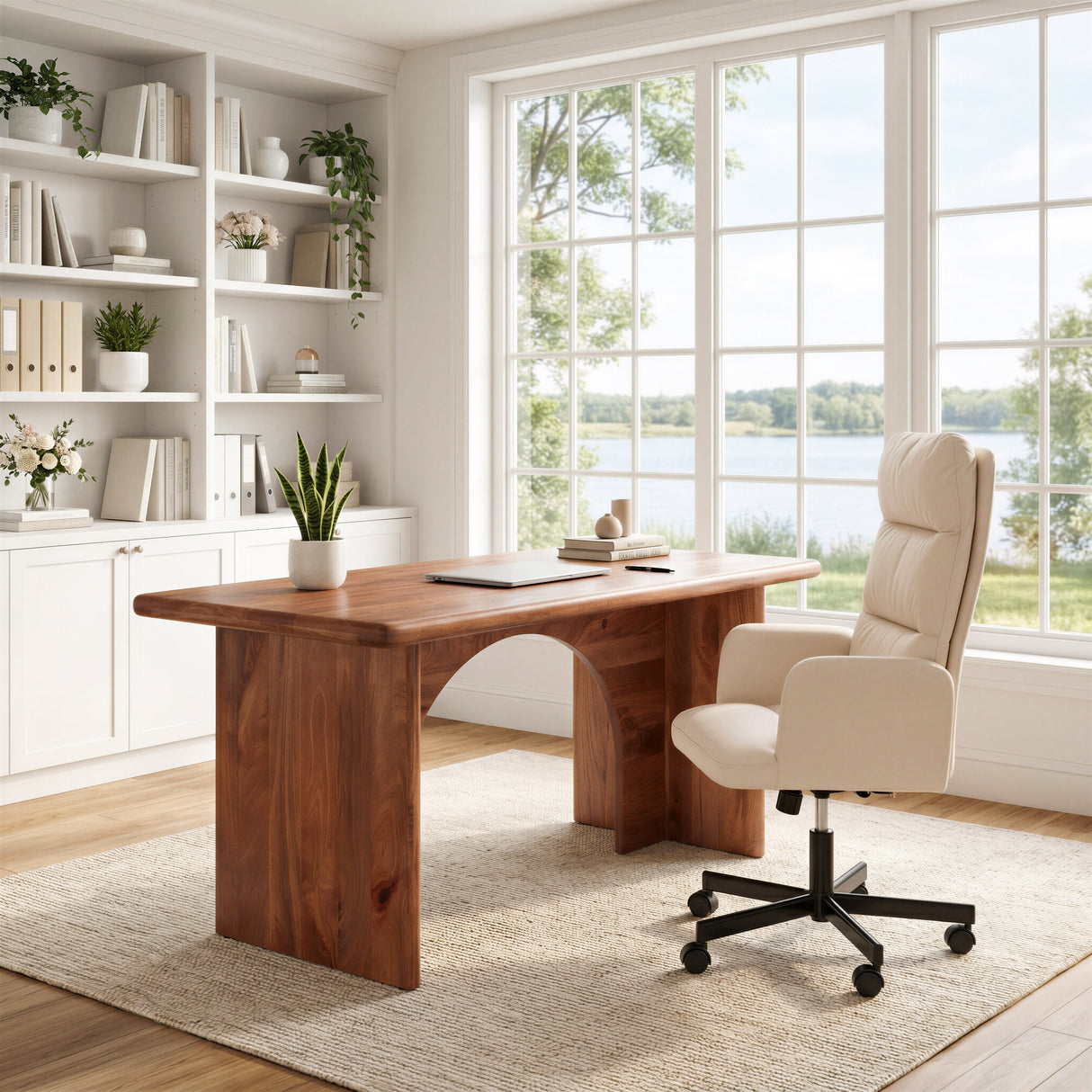 Luthien Walnut Desk by Zuomod at Eve Furniture