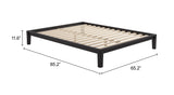 Luum Black Queen Platform Bed Frame by Zuomod at Eve Furniture