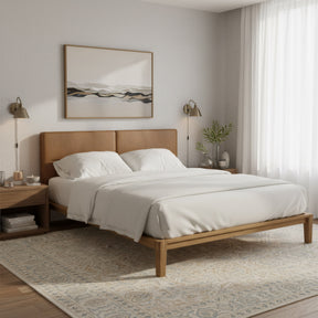 Luum Natural Queen Platform Bed Frame by Zuomod at Eve Furniture