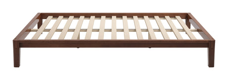 Luum Walnut Queen Platform Bed Frame by Zuomod at Eve Furniture