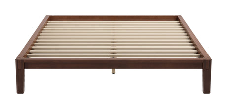 Luum Walnut Queen Platform Bed Frame by Zuomod at Eve Furniture