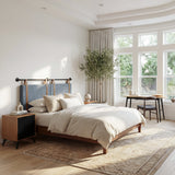 Luum Walnut Queen Platform Bed Frame by Zuomod at Eve Furniture