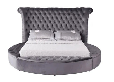 Lux Grey Queen Platform Bed by New Era Innovations at Eve Furniture