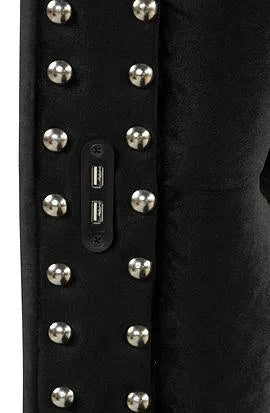 Lux II (USB Charger) Black Queen Platform Bed by New Era Innovations at Eve Furniture