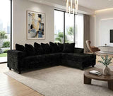 Luxe Black RAF Sectional by Happy Homes at Eve Furniture