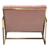 Luxe Blush Pink Accent Chair by Diamond Sofa at Eve Furniture