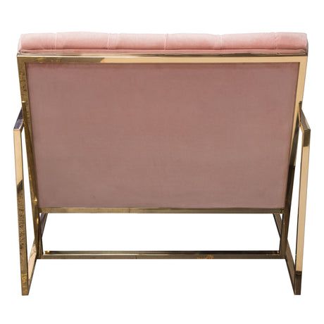Luxe Blush Pink Accent Chair by Diamond Sofa at Eve Furniture