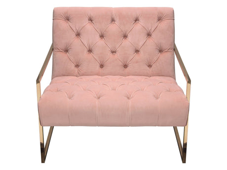 Luxe Blush Pink Accent Chair by Diamond Sofa at Eve Furniture