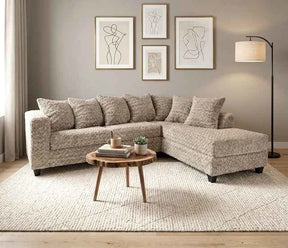 Luxe Mocha RAF Sectional by Happy Homes at Eve Furniture
