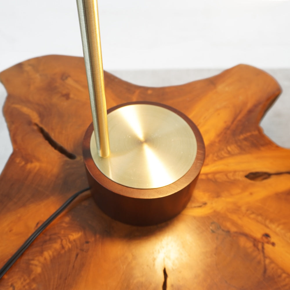LuxeRay Simple Glass Globe Arched Table Lamp by Ashcroft Furniture at Eve Furniture