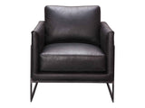 Luxley Black Club Chair by Moe's Home at Eve Furniture