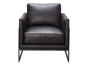 Luxley Black Club Chair by Moe's Home at Eve Furniture