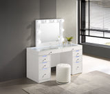 Luxo White Vanity Set w/LED Mirror