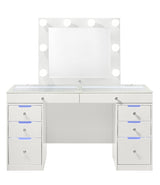 Luxo White Vanity Set w/LED Mirror