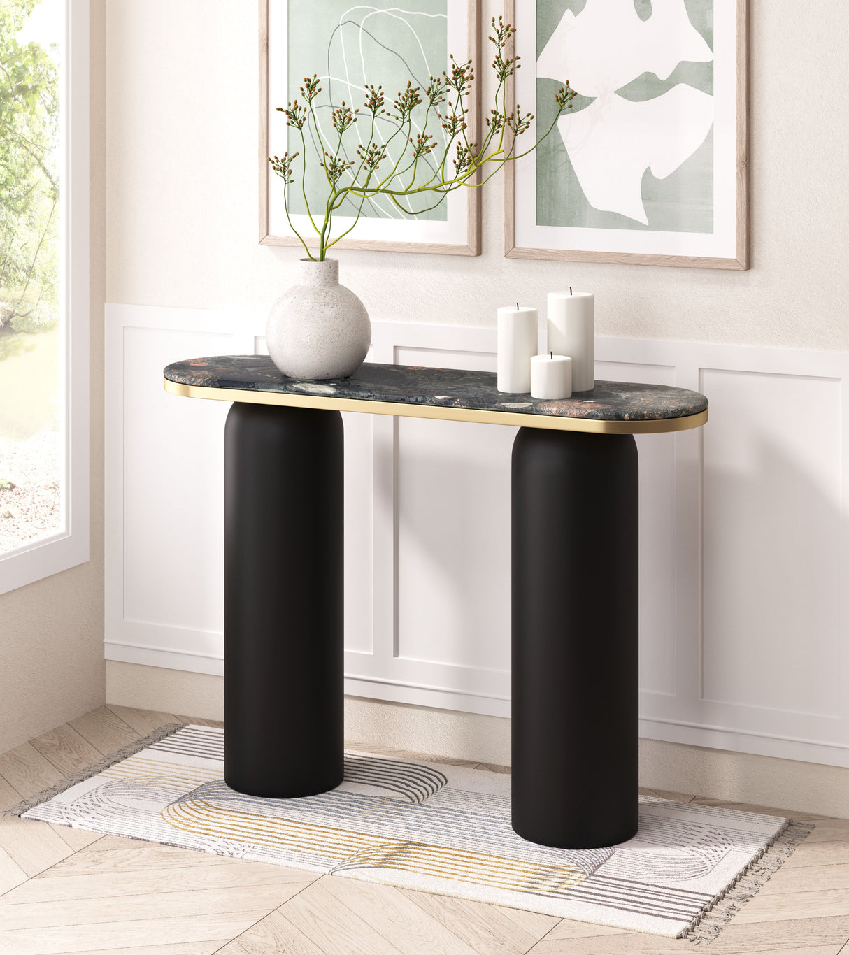 Luxor Multicolor Console Table by Zuomod at Eve Furniture