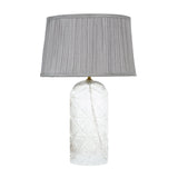 Luxora Table Lamp Gold - Clear and Grey by Ashcroft Furniture at Eve Furniture