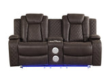 Luz Chocolate 3-Piece Reclining Living Room Set by Happy Homes at Eve Furniture