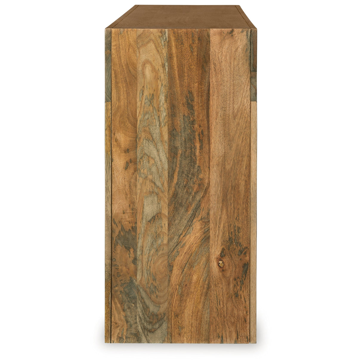 Luzmanacy Natural Brown Console Sofa Table by ASHLEY FURNITURE at Eve Furniture