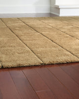 Luzmont Golden Brown Extra Large Rug by Ashley at Eve Furniture