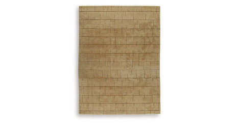 Luzmont Golden Brown Extra Large Rug by Ashley at Eve Furniture