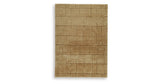 Luzmont Golden Brown Medium Rug by Ashley at Eve Furniture