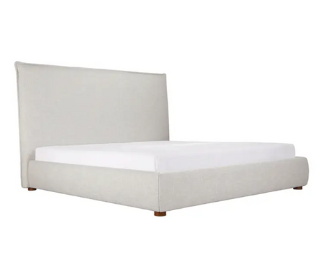 Luzon Bed - Tall HB - Light Grey by Moe's Home at Eve Furniture