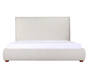 Luzon Bed - Tall HB - Light Grey by Moe's Home at Eve Furniture