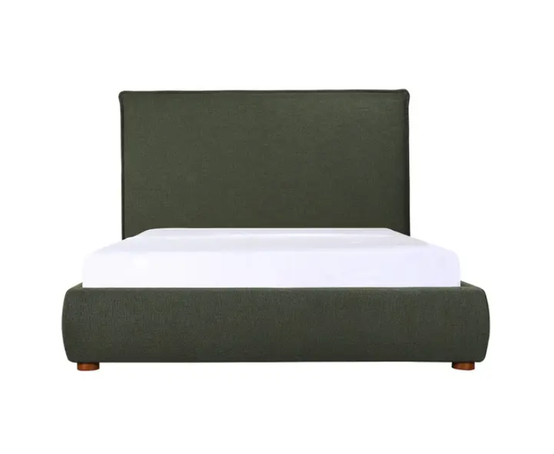 Luzon Bed - Tall HeadBoard - Deep Forest by Moe's Home at Eve Furniture