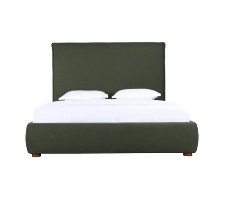 Luzon Bed - Tall HeadBoard - Deep Forest by Moe's Home at Eve Furniture