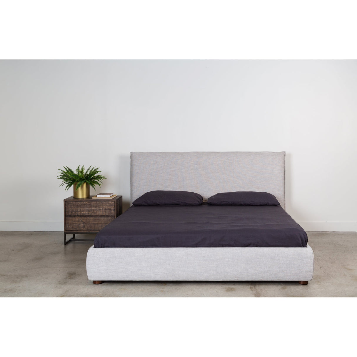 Luzon Light Grey King Bed by MOES at Eve Furniture