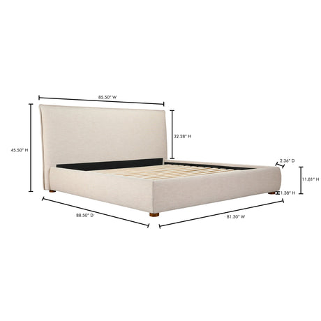 Luzon Wheat King Bed by MOES at Eve Furniture