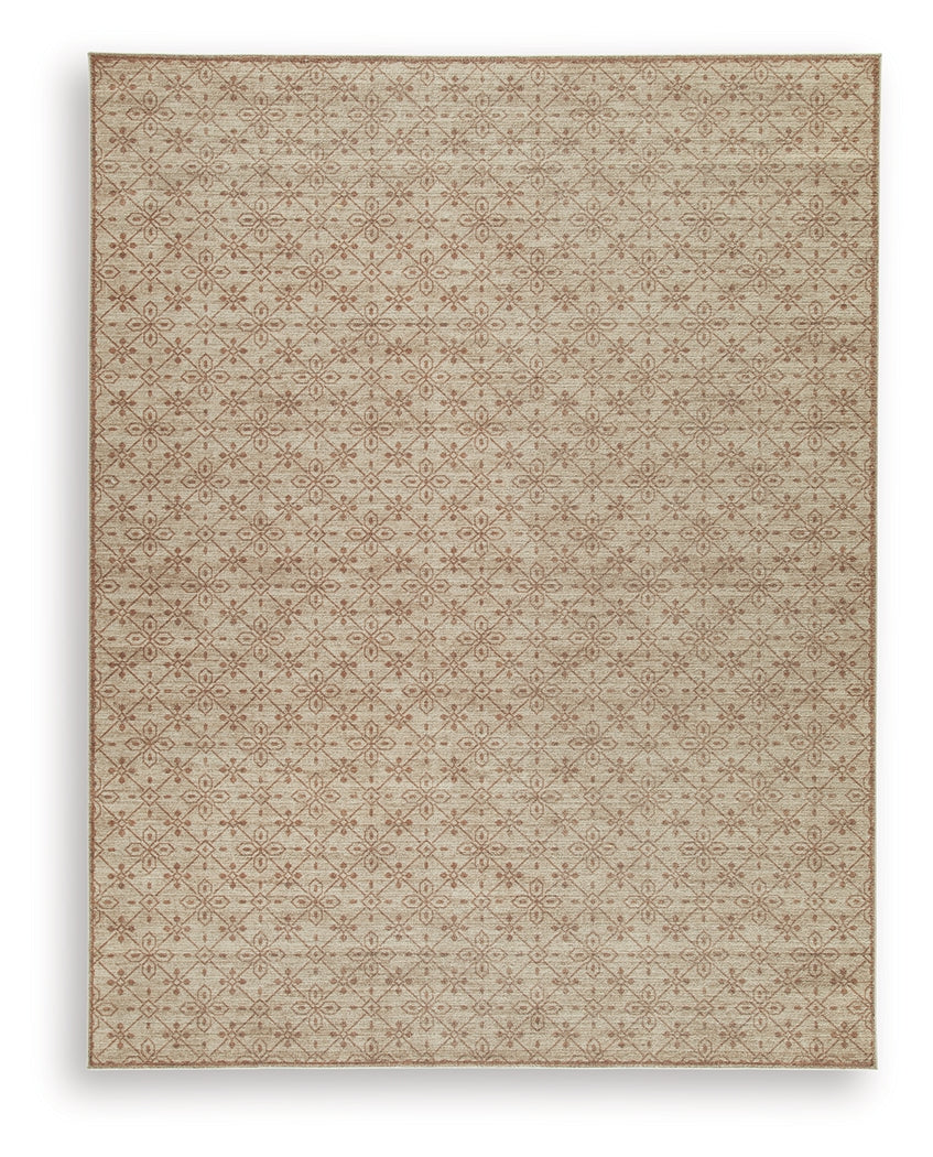 Lyamford Beige/Gray/Brown Large Rug by Ashley at Eve Furniture